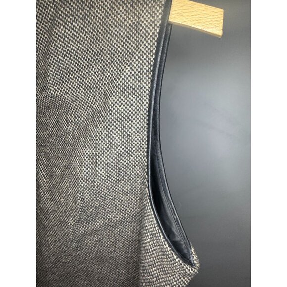 ⚡SOLD⚡ GAP Vintage 90s 60s Wool Sheath Dress Leather Tie Sleeveless Size 6 - Picture 5 of 9